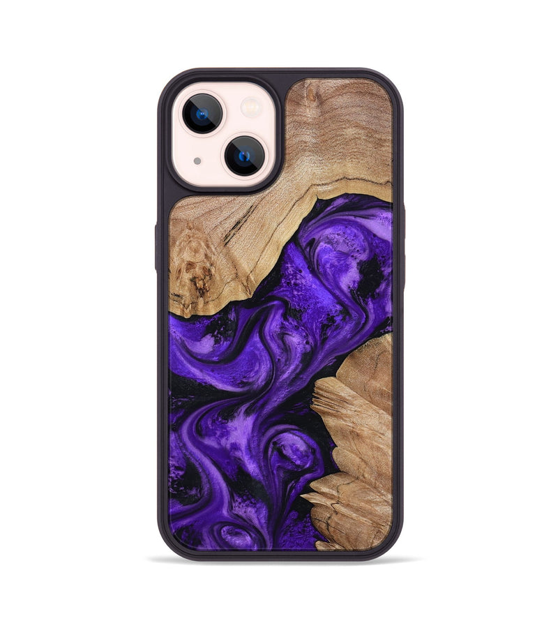 iPhone 14 Wood Phone Case - Alessia (Purple, 799192)
