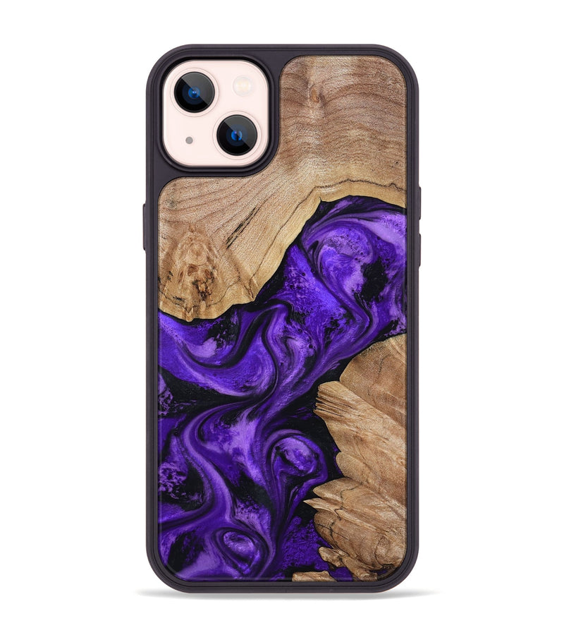iPhone 14 Plus Wood Phone Case - Alessia (Purple, 799192)