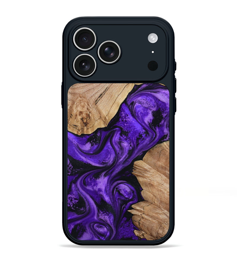 iPhone 17 Pro Max Wood Phone Case - Alessia (Purple, 799192)