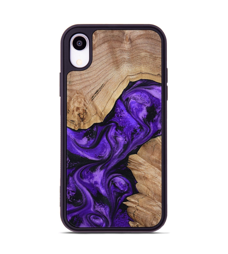 iPhone Xr Wood Phone Case - Alessia (Purple, 799192)