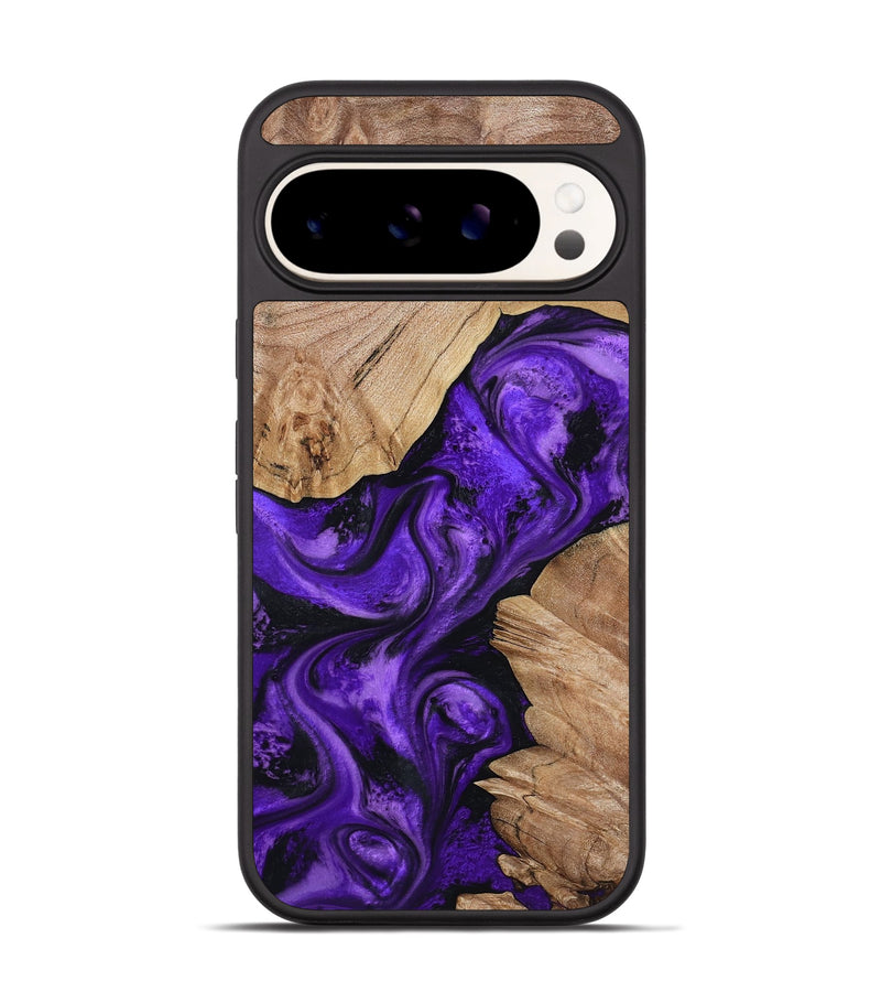 Pixel 9 Wood Phone Case - Alessia (Purple, 799192)