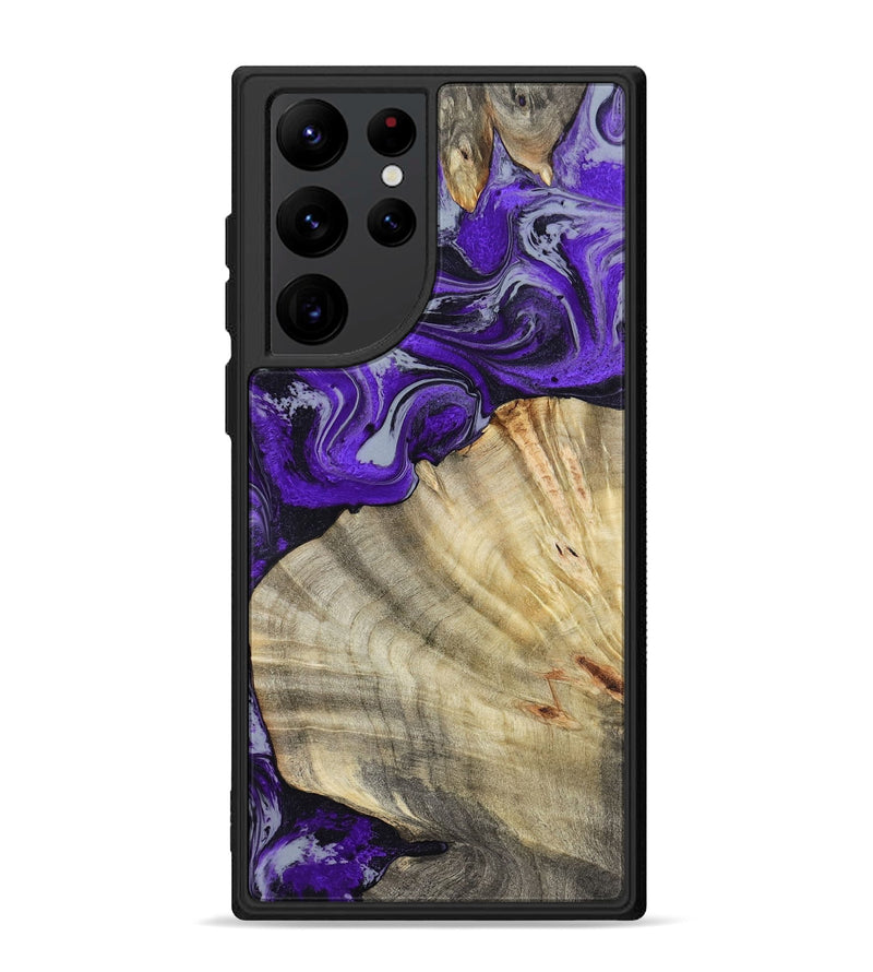Galaxy S22 Ultra Wood Phone Case - Debbra (Purple, 799193)