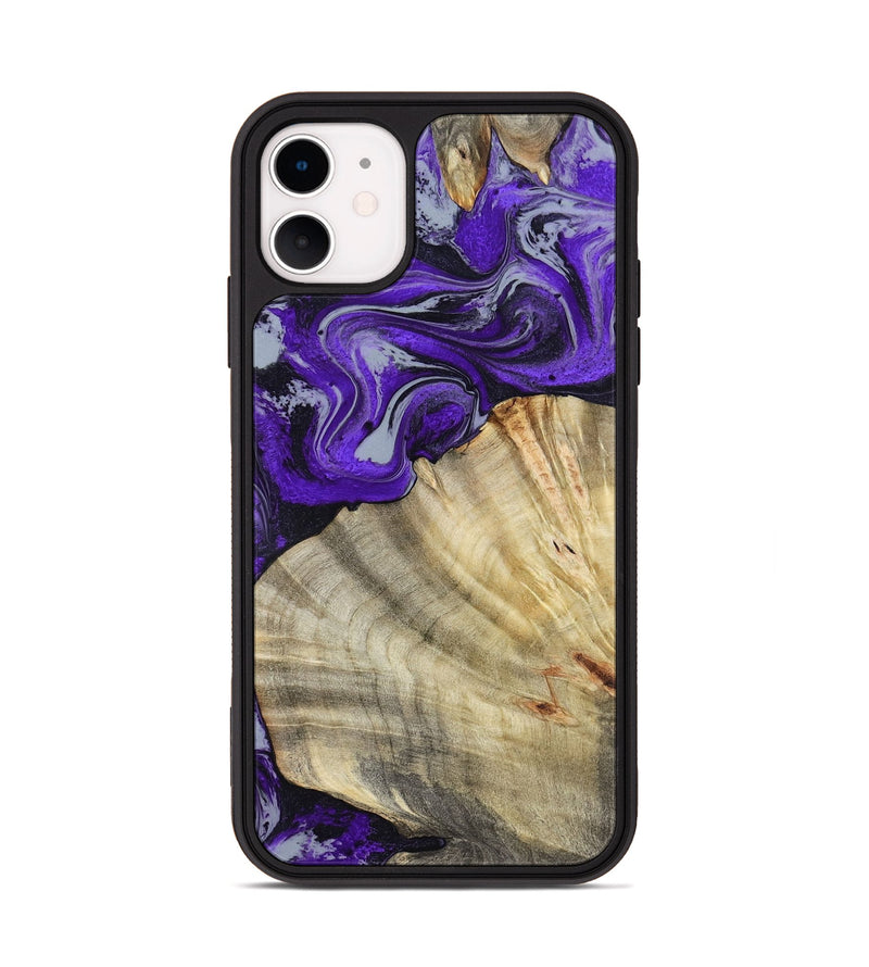 iPhone 11 Wood Phone Case - Debbra (Purple, 799193)