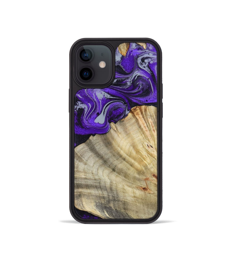 iPhone 12 mini Wood Phone Case - Debbra (Purple, 799193)