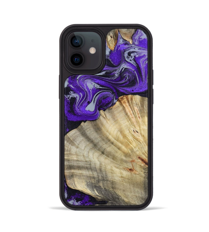 iPhone 12 Wood Phone Case - Debbra (Purple, 799193)