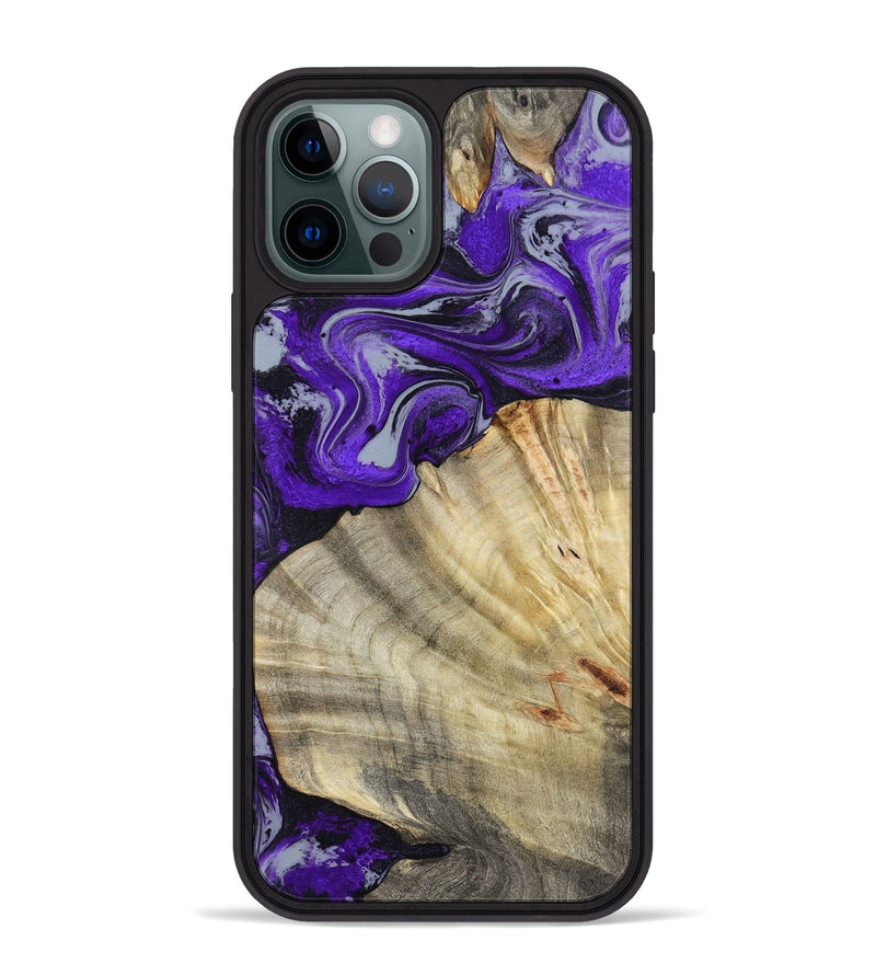 iPhone 12 Pro Max Wood Phone Case - Debbra (Purple, 799193)