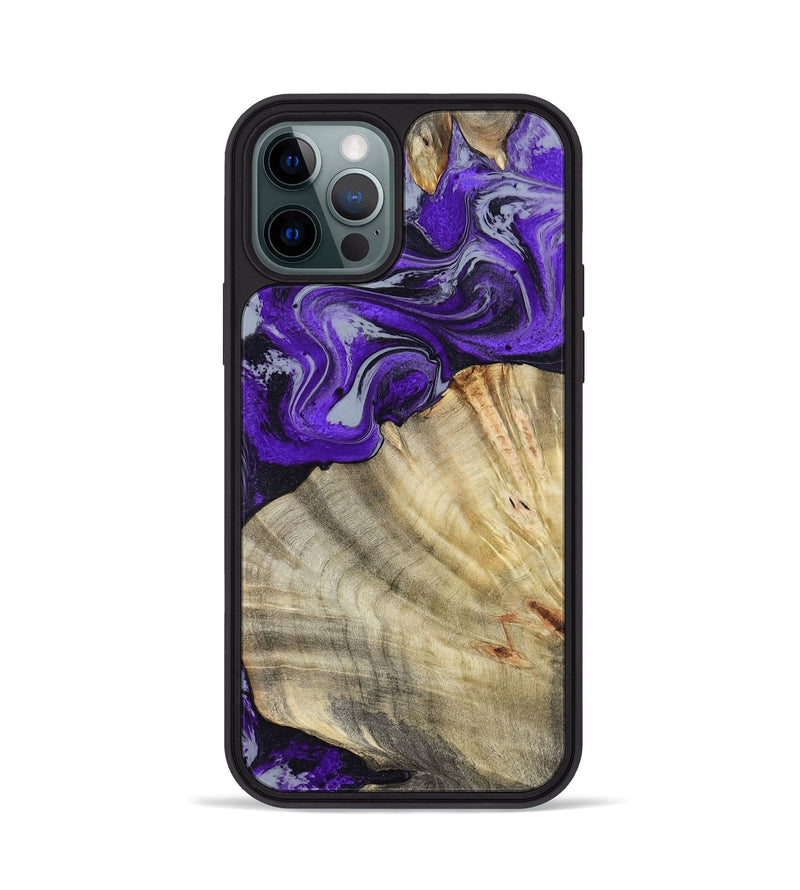 iPhone 12 Pro Wood Phone Case - Debbra (Purple, 799193)