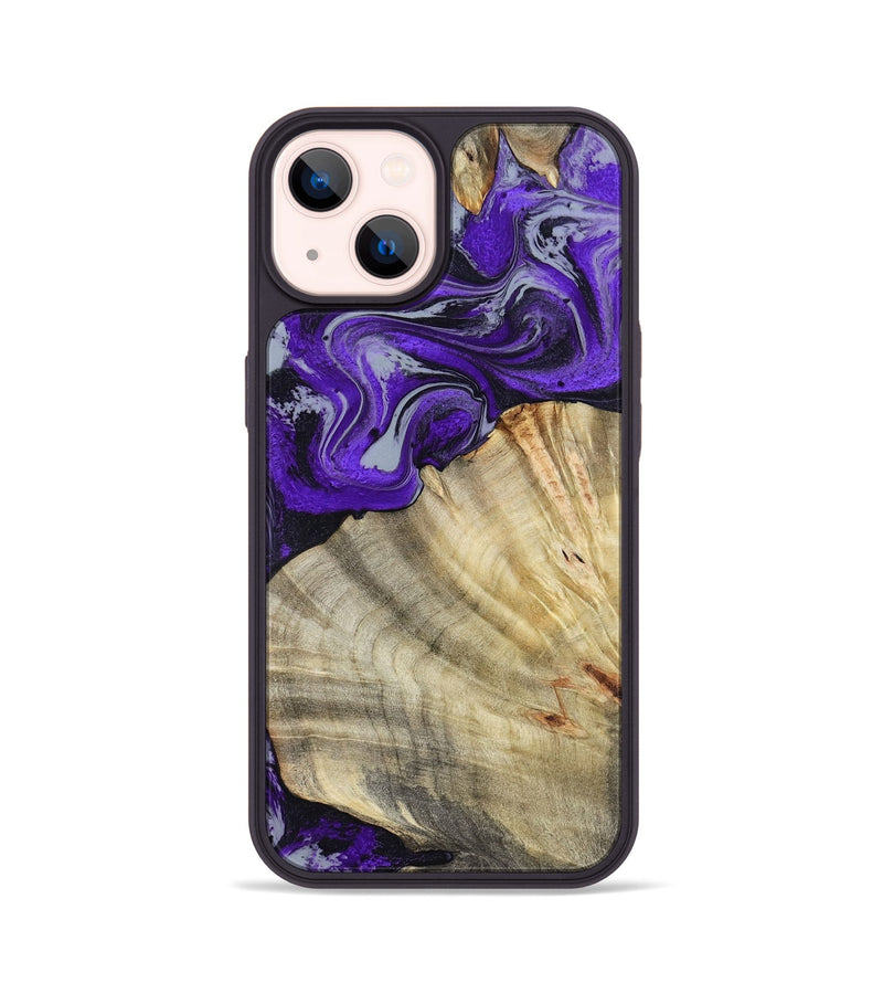 iPhone 14 Wood Phone Case - Debbra (Purple, 799193)