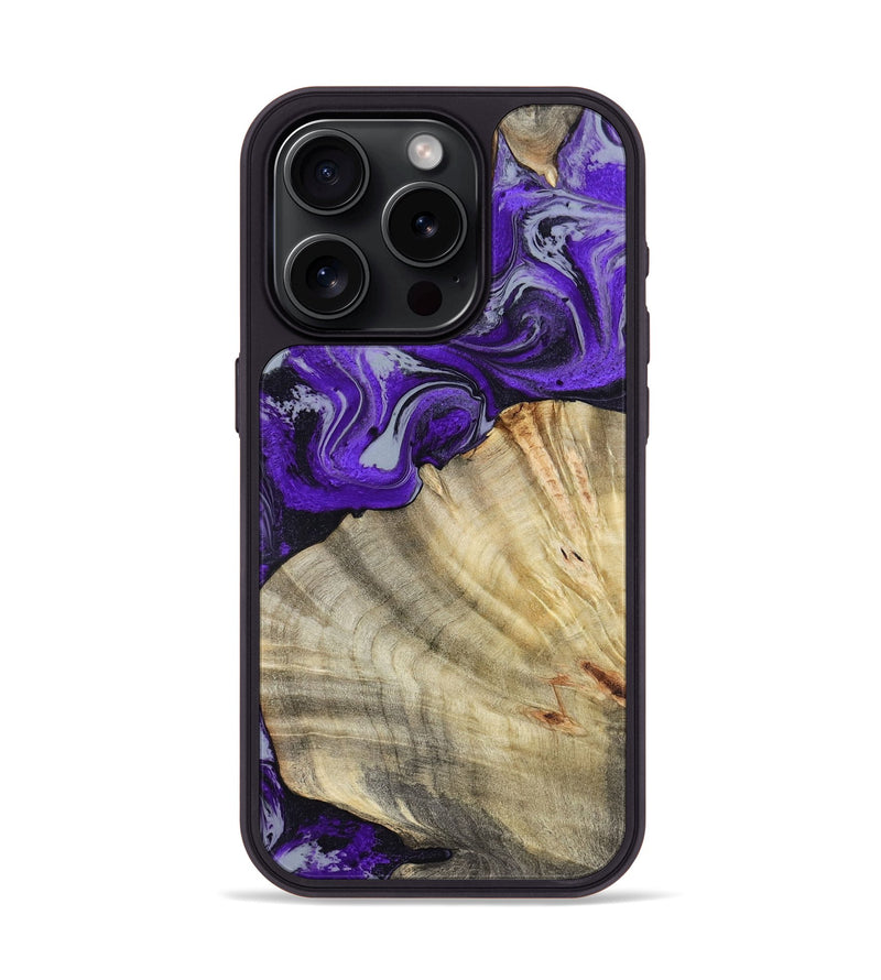 iPhone 15 Pro Wood Phone Case - Debbra (Purple, 799193)