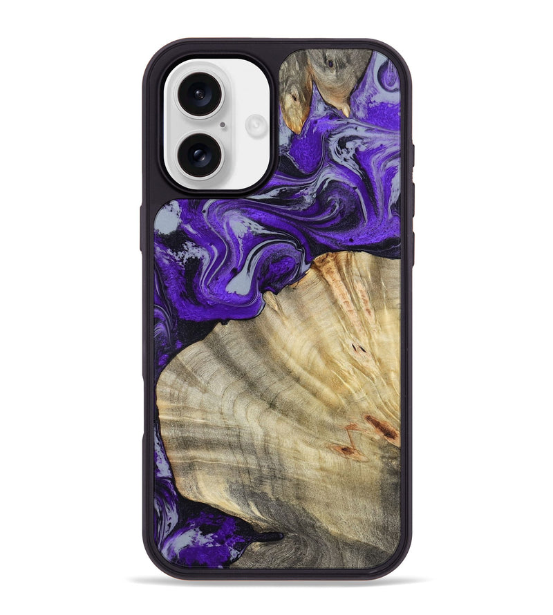 iPhone 16 Plus Wood Phone Case - Debbra (Purple, 799193)