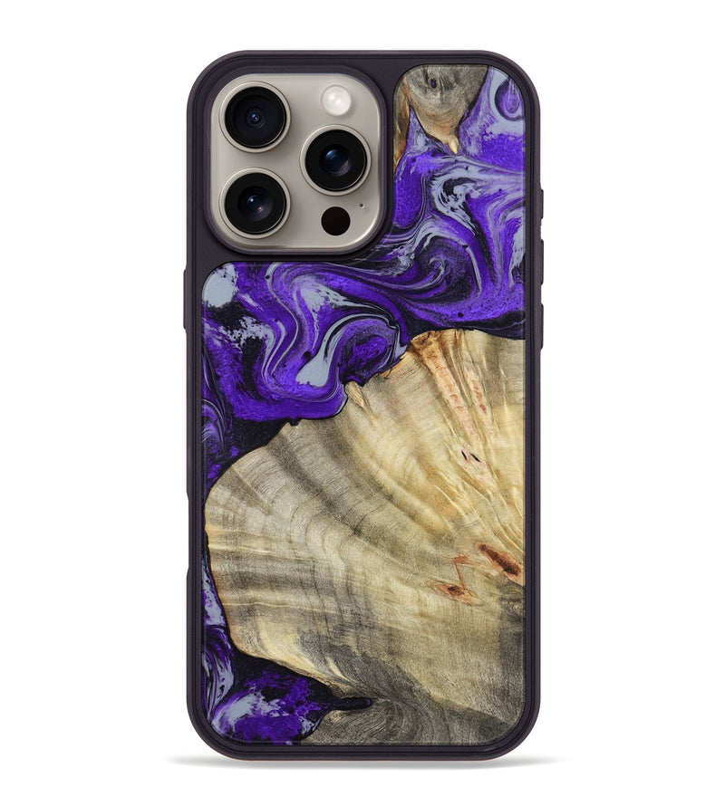 iPhone 16 Pro Max Wood Phone Case - Debbra (Purple, 799193)
