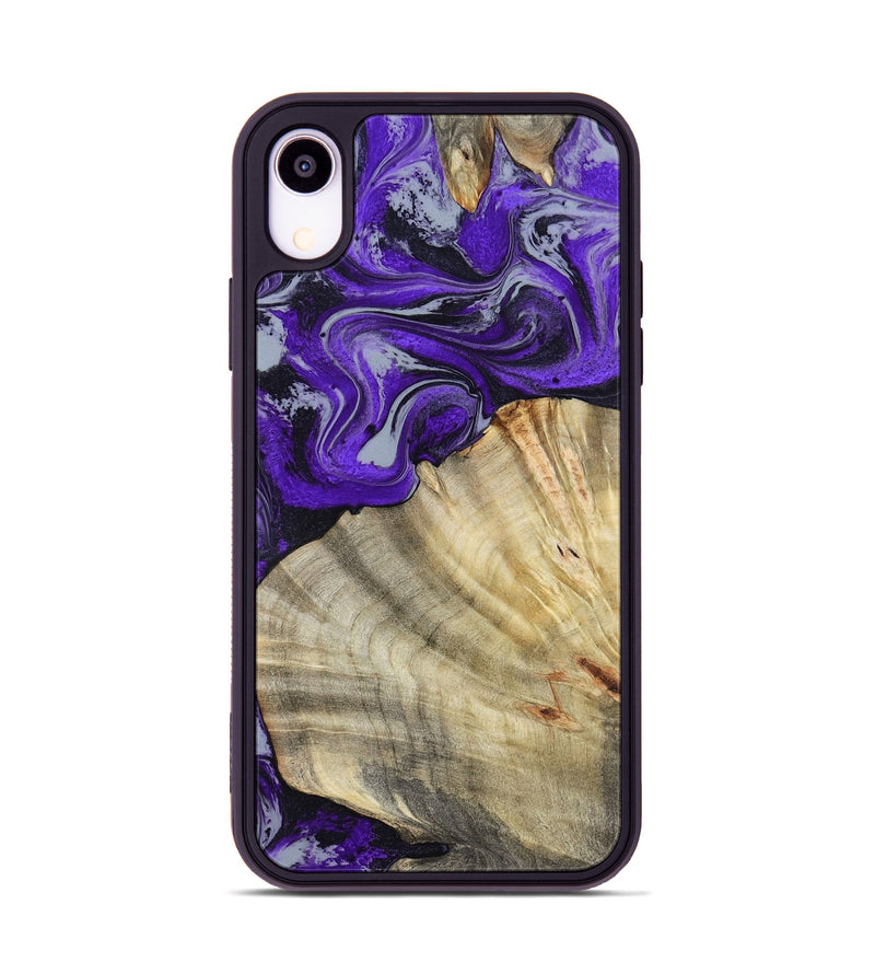 iPhone Xr Wood Phone Case - Debbra (Purple, 799193)