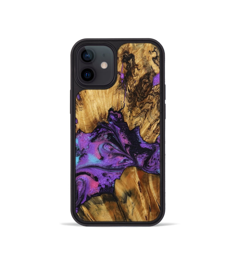 iPhone 12 mini Wood Phone Case - Mont (Purple, 799194)