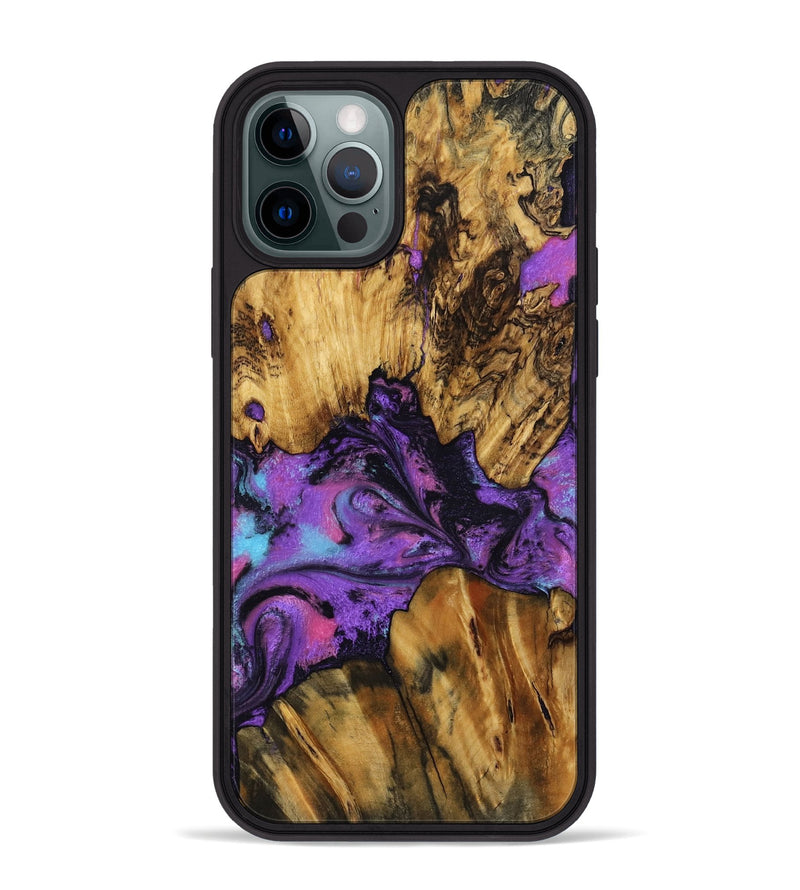 iPhone 12 Pro Max Wood Phone Case - Mont (Purple, 799194)