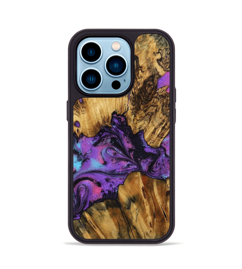 iPhone 14 Pro Wood Phone Case - Mont (Purple, 799194)