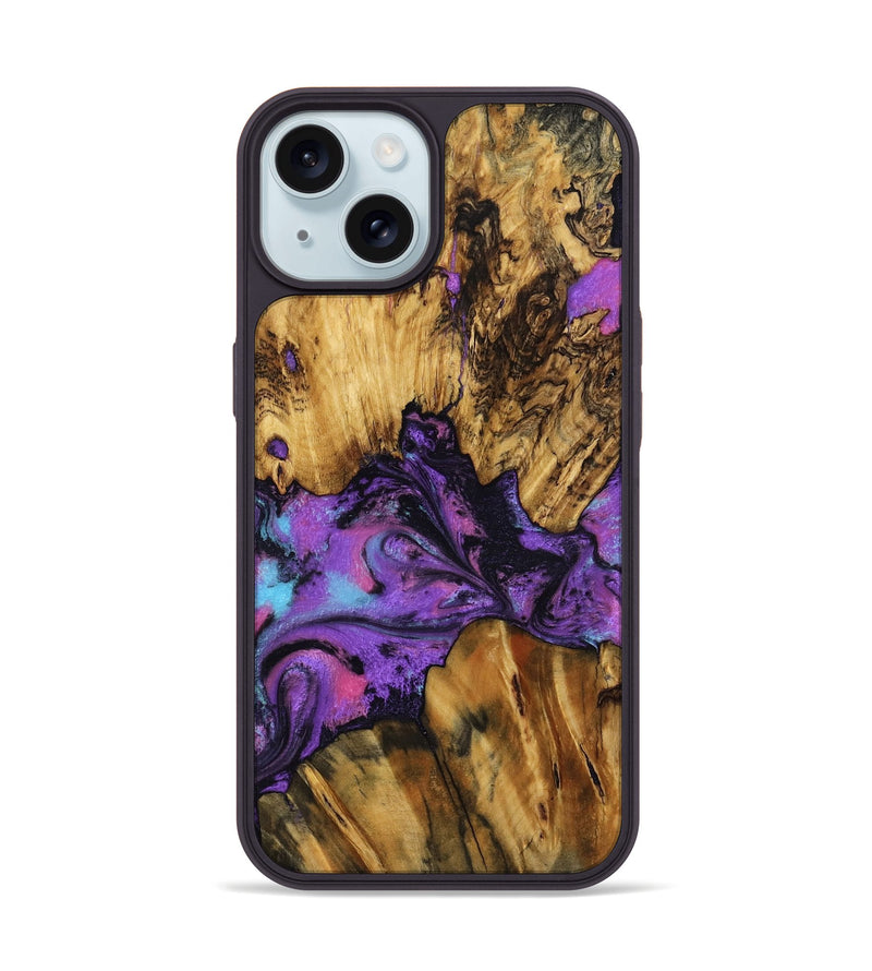 iPhone 15 Wood Phone Case - Mont (Purple, 799194)