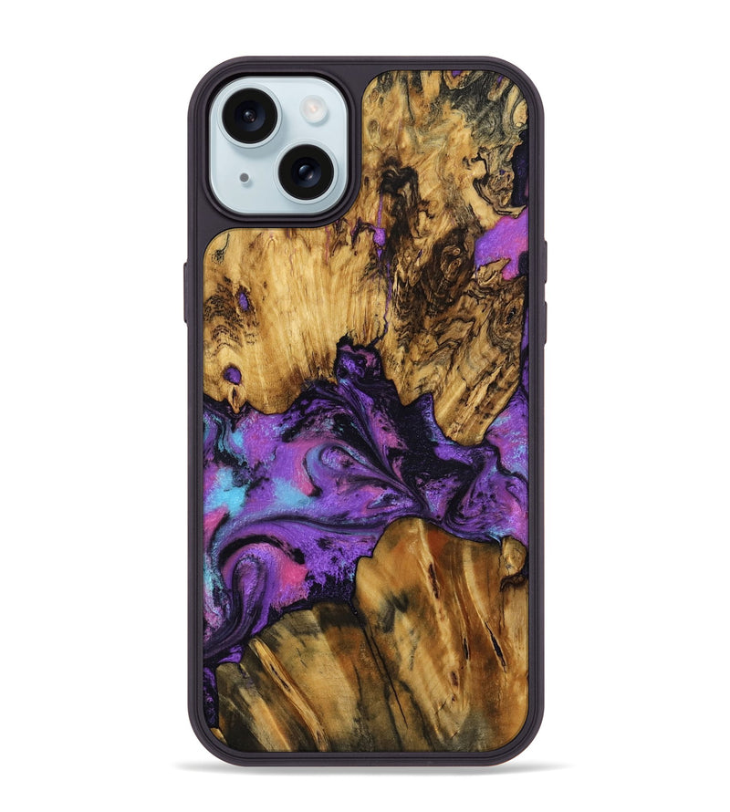 iPhone 15 Plus Wood Phone Case - Mont (Purple, 799194)