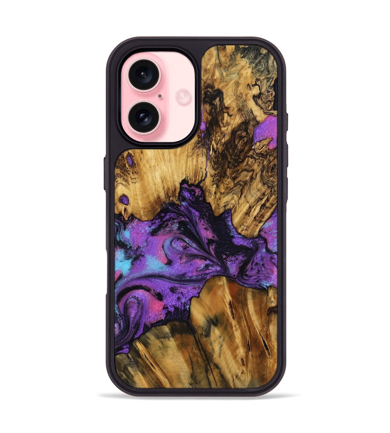 iPhone 16 Wood Phone Case - Mont (Purple, 799194)