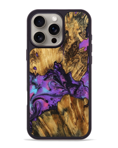 iPhone 16 Pro Max Wood Phone Case - Mont (Purple, 799194)