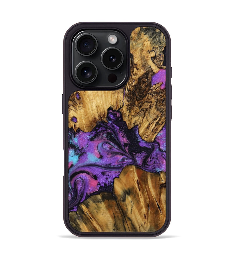 iPhone 16 Pro Wood Phone Case - Mont (Purple, 799194)