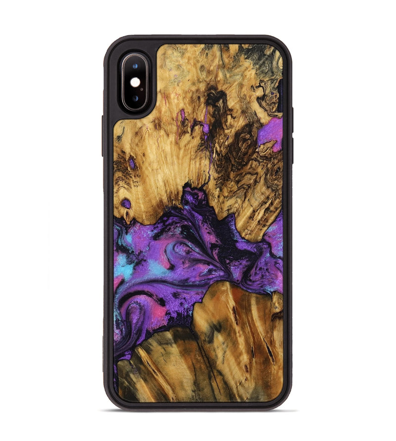 iPhone Xs Max Wood Phone Case - Mont (Purple, 799194)