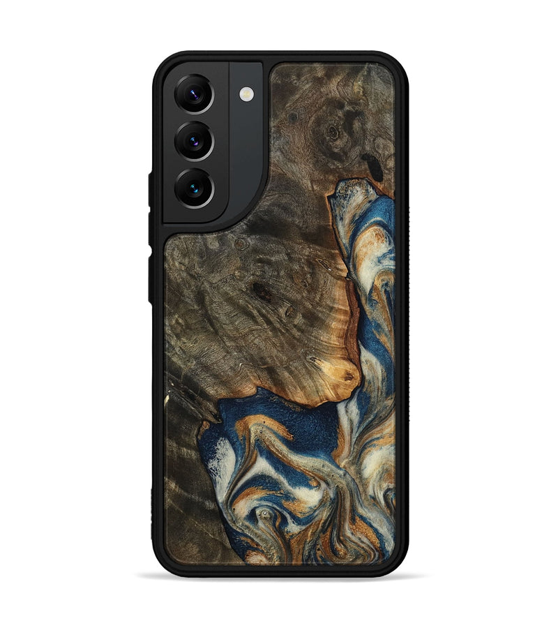 Galaxy S22 Plus Wood Phone Case - Gian (Teal & Gold, 799197)