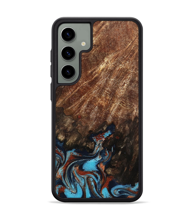 Galaxy S24 Plus Wood Phone Case - Ima (Teal & Gold, 799199)