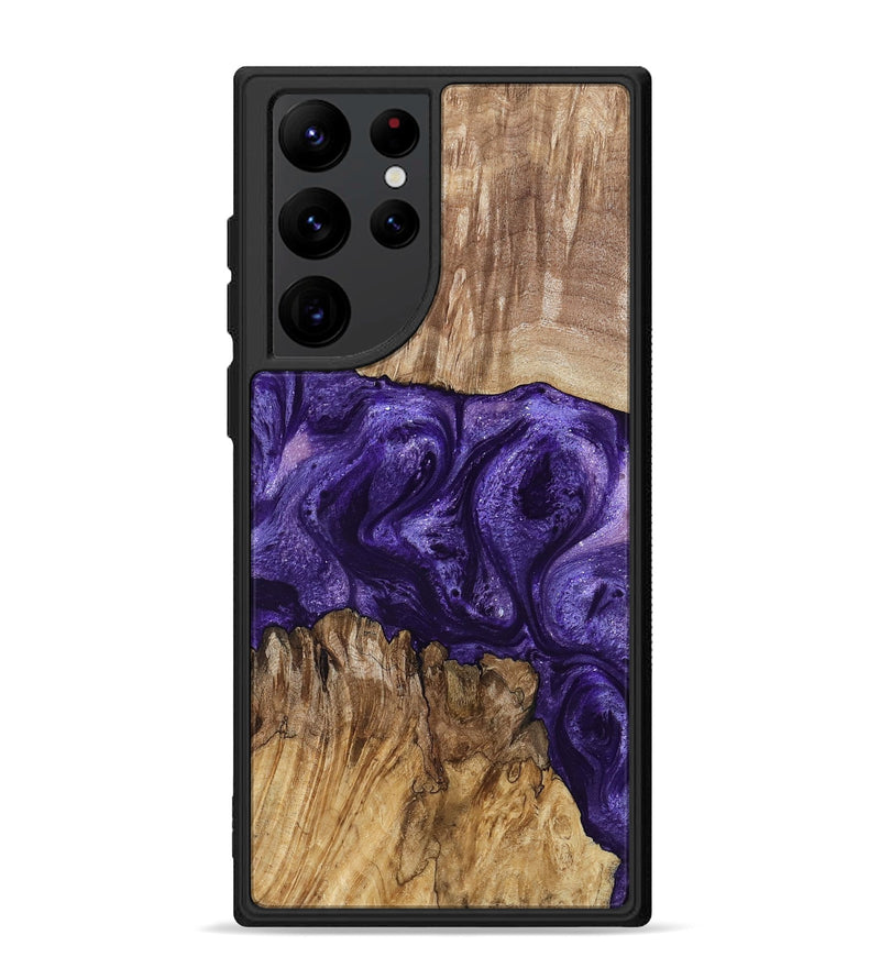 Galaxy S22 Ultra Wood Phone Case - Mayme (Purple, 799201)
