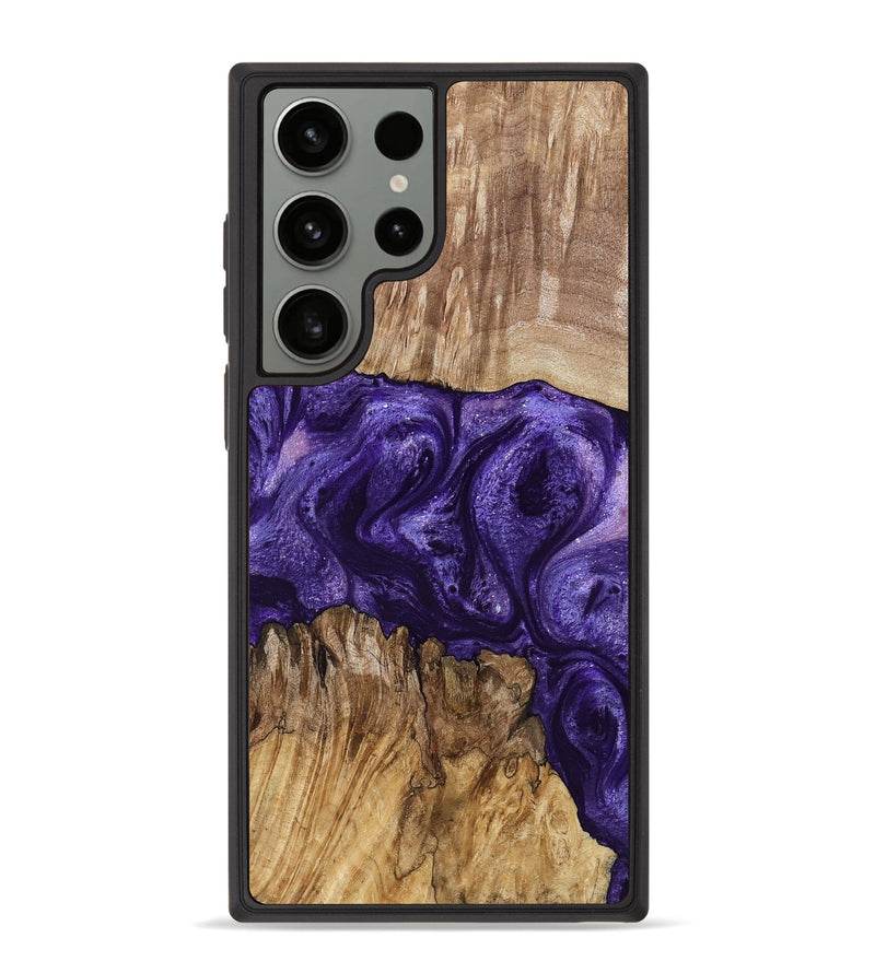 Galaxy S23 Ultra Wood Phone Case - Mayme (Purple, 799201)