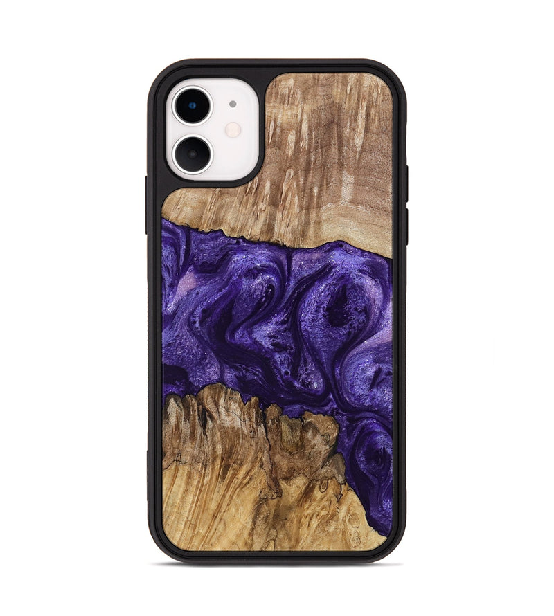 iPhone 11 Wood Phone Case - Mayme (Purple, 799201)