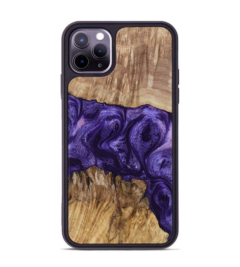 iPhone 11 Pro Max Wood Phone Case - Mayme (Purple, 799201)