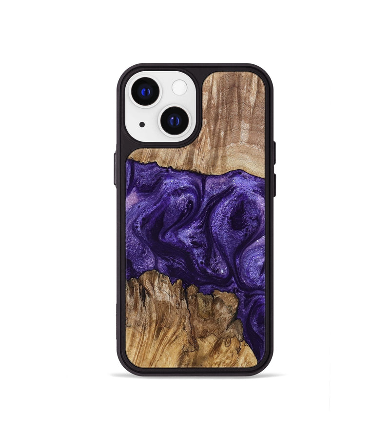iPhone 13 mini Wood Phone Case - Mayme (Purple, 799201)