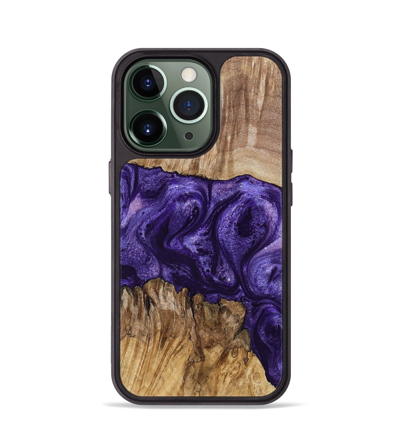iPhone 13 Pro Wood Phone Case - Mayme (Purple, 799201)