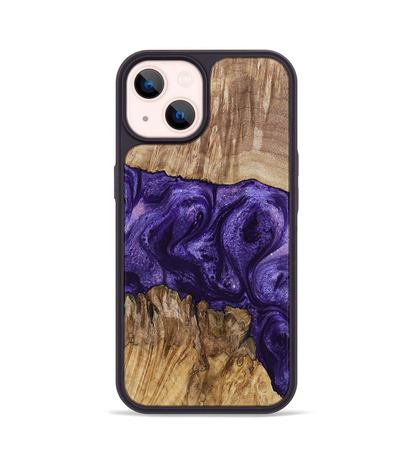 iPhone 14 Wood Phone Case - Mayme (Purple, 799201)