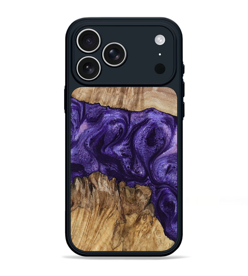 iPhone 17 Pro Max Wood Phone Case - Mayme (Purple, 799201)