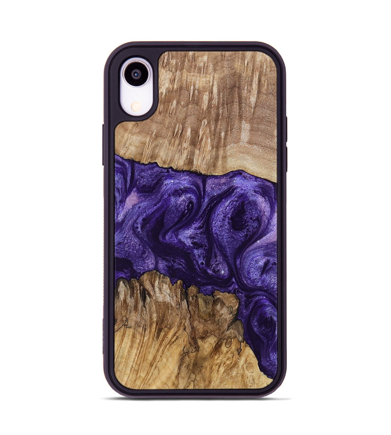 iPhone Xr Wood Phone Case - Mayme (Purple, 799201)