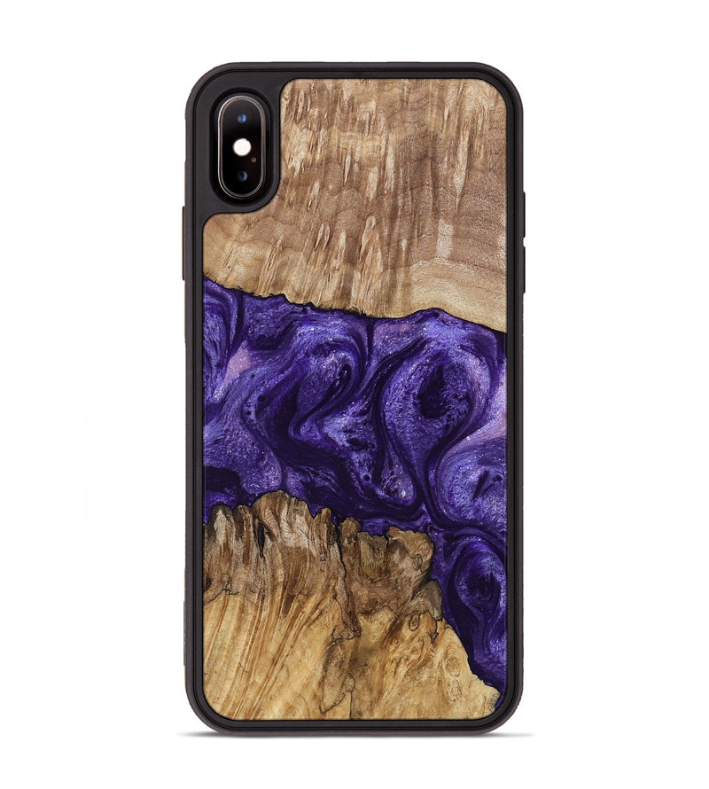 iPhone Xs Max Wood Phone Case - Mayme (Purple, 799201)