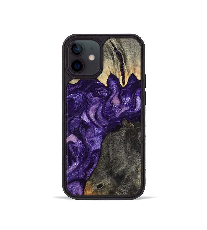 iPhone 12 mini Wood Phone Case - Collins (Purple, 799202)