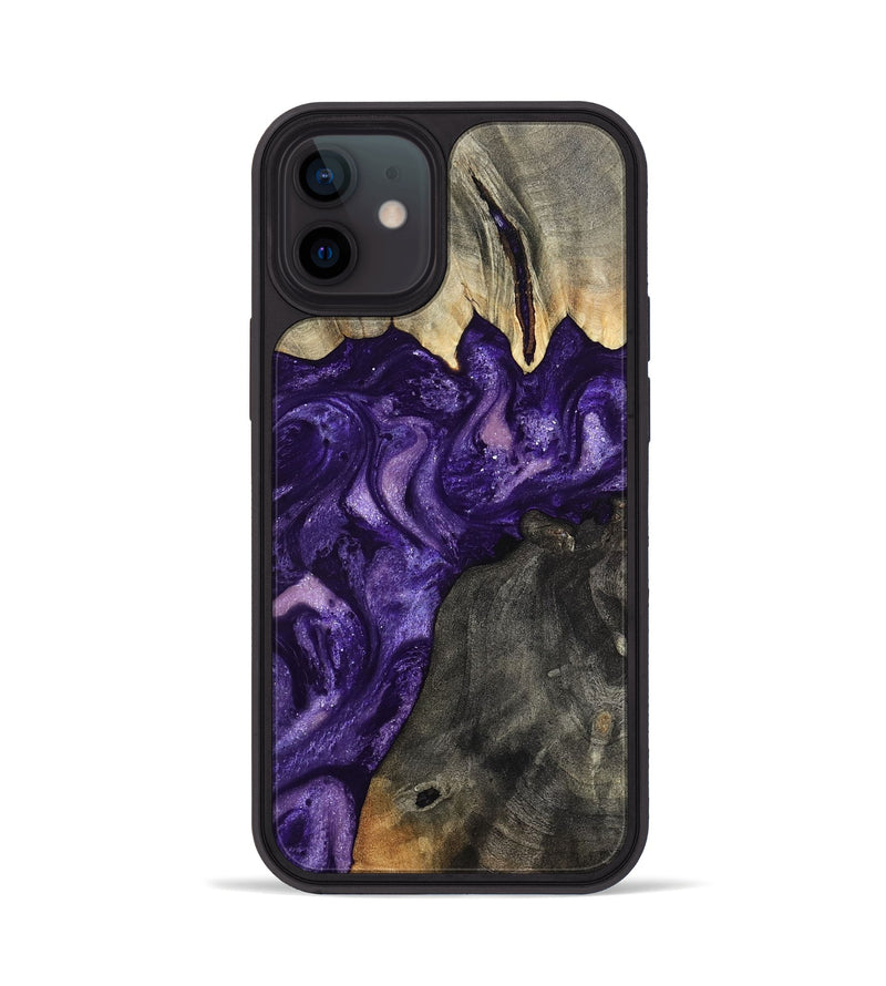 iPhone 12 Wood Phone Case - Collins (Purple, 799202)