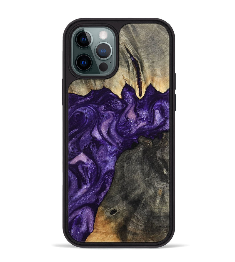 iPhone 12 Pro Max Wood Phone Case - Collins (Purple, 799202)