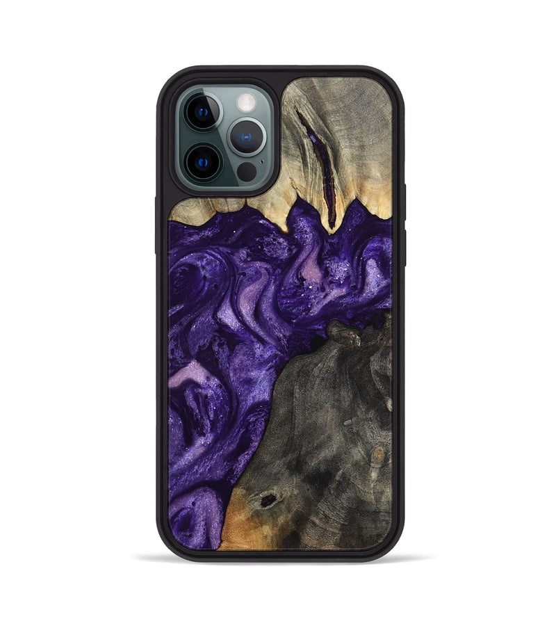 iPhone 12 Pro Wood Phone Case - Collins (Purple, 799202)