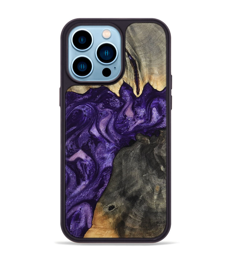 iPhone 14 Pro Max Wood Phone Case - Collins (Purple, 799202)