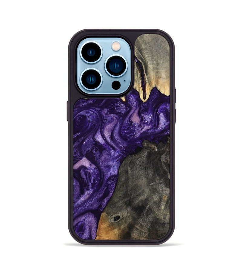 iPhone 14 Pro Wood Phone Case - Collins (Purple, 799202)