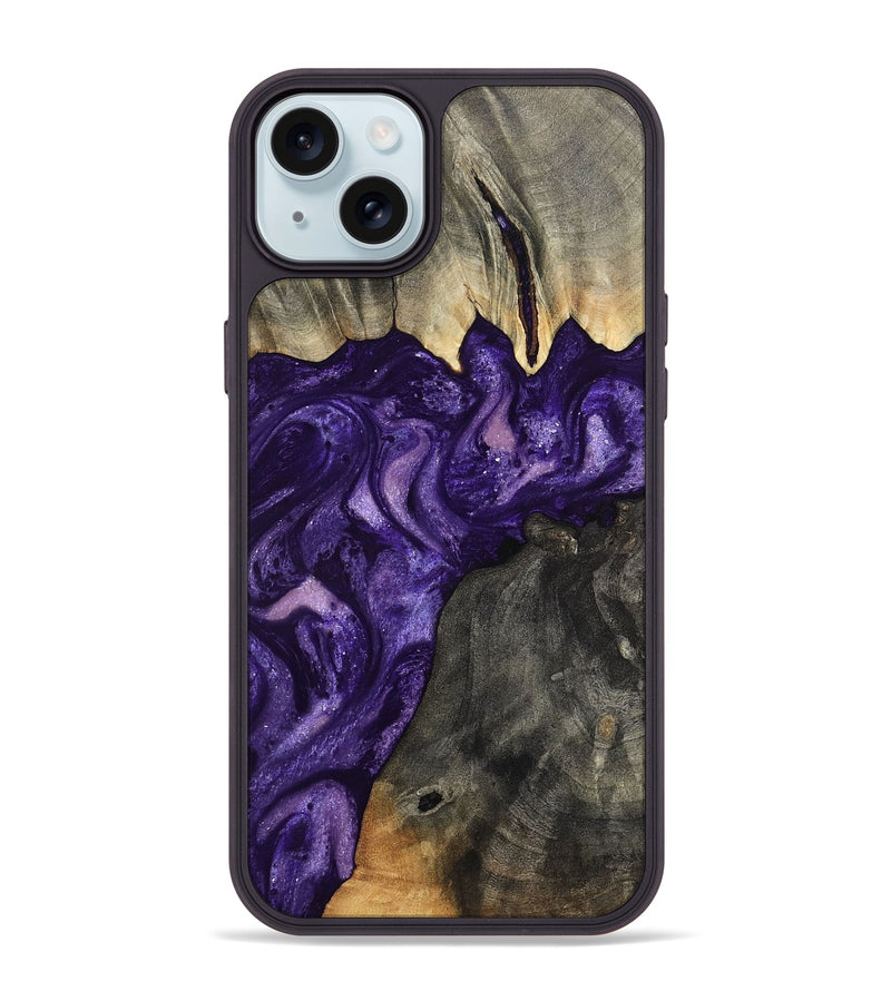 iPhone 15 Plus Wood Phone Case - Collins (Purple, 799202)