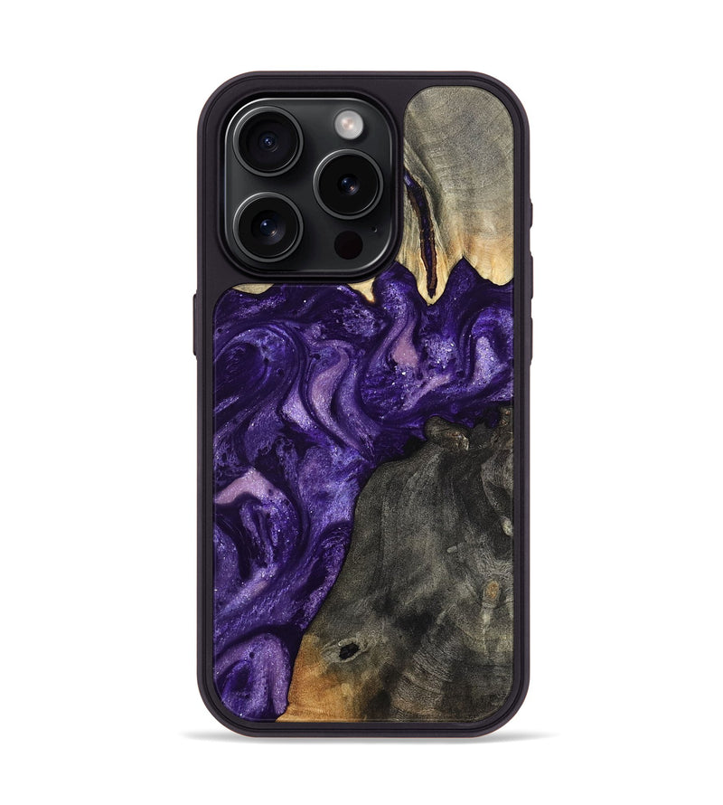 iPhone 15 Pro Wood Phone Case - Collins (Purple, 799202)