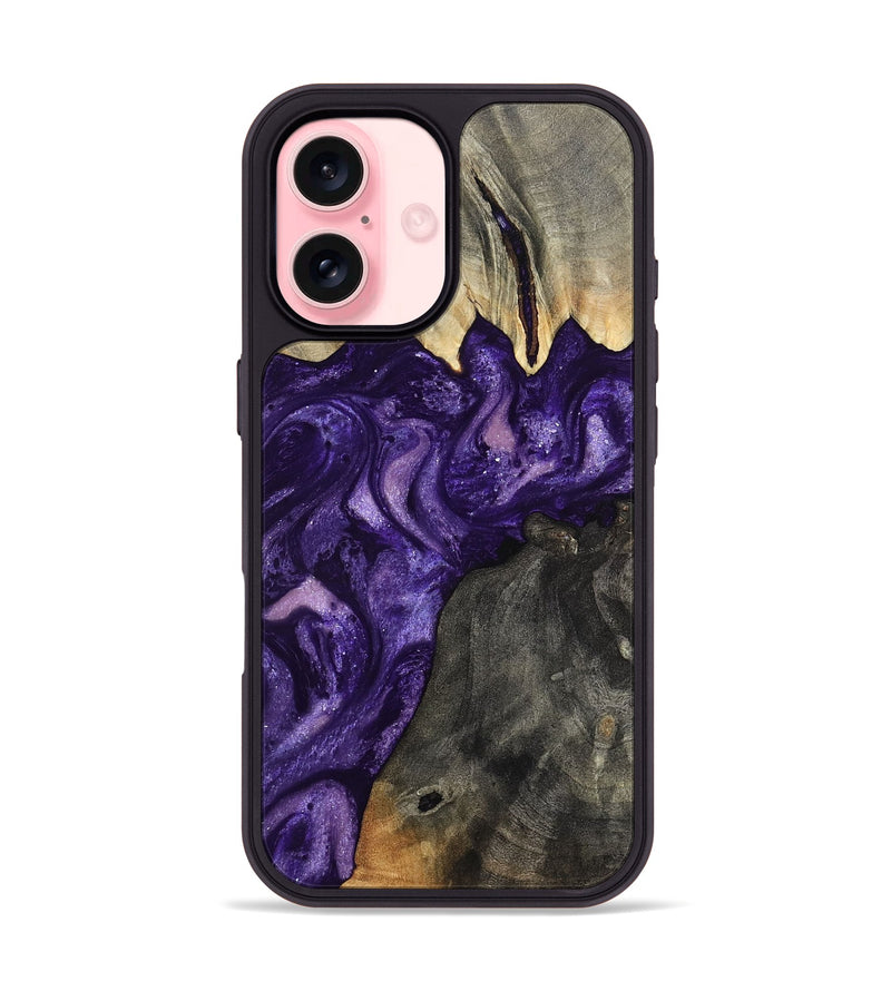 iPhone 16 Wood Phone Case - Collins (Purple, 799202)