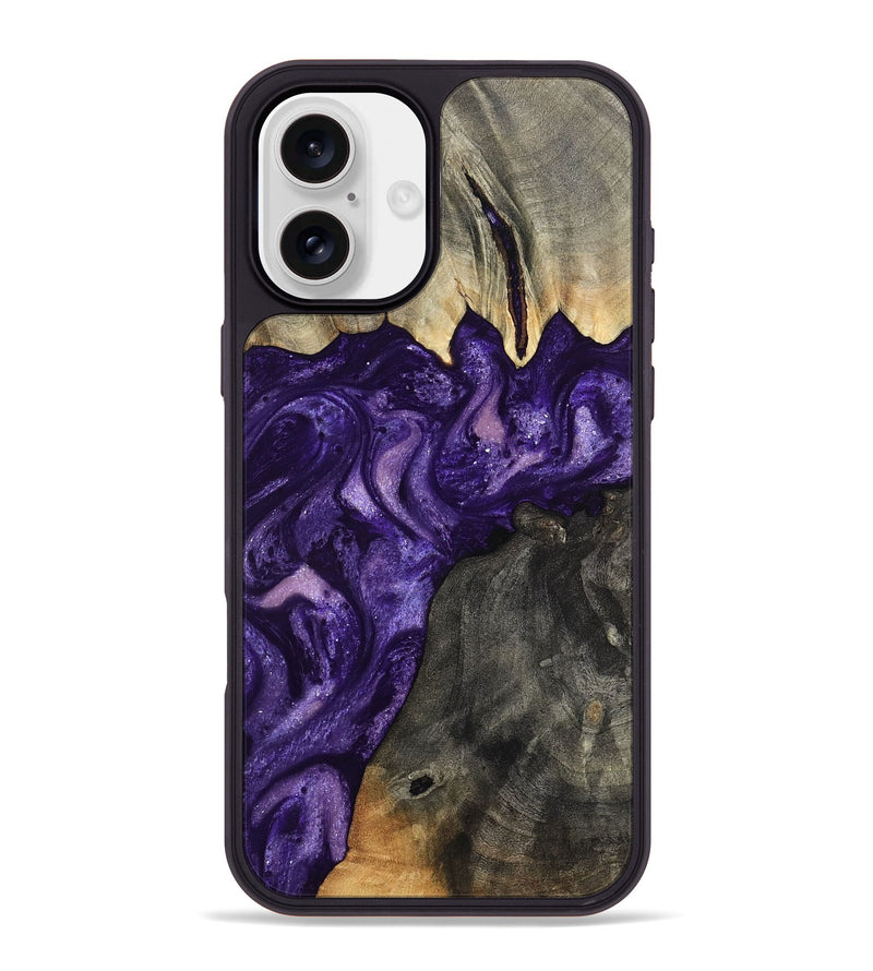 iPhone 16 Plus Wood Phone Case - Collins (Purple, 799202)