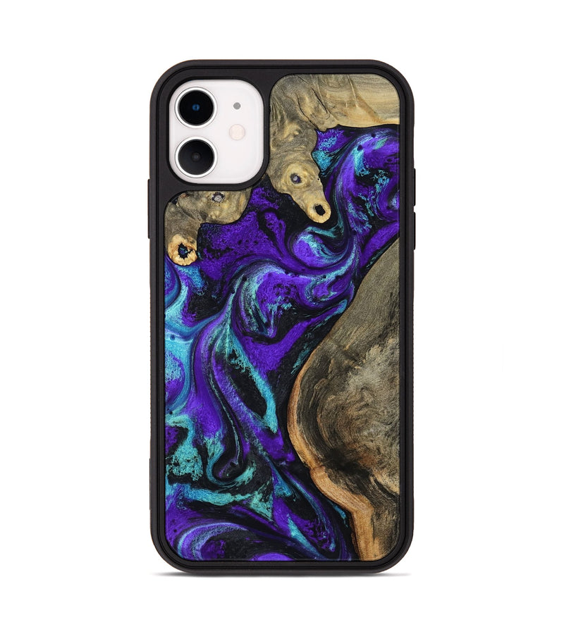 iPhone 11 Wood Phone Case - Lu (Purple, 799203)