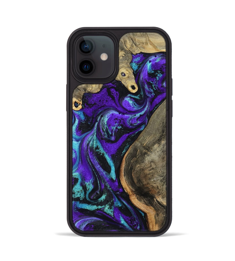 iPhone 12 Wood Phone Case - Lu (Purple, 799203)