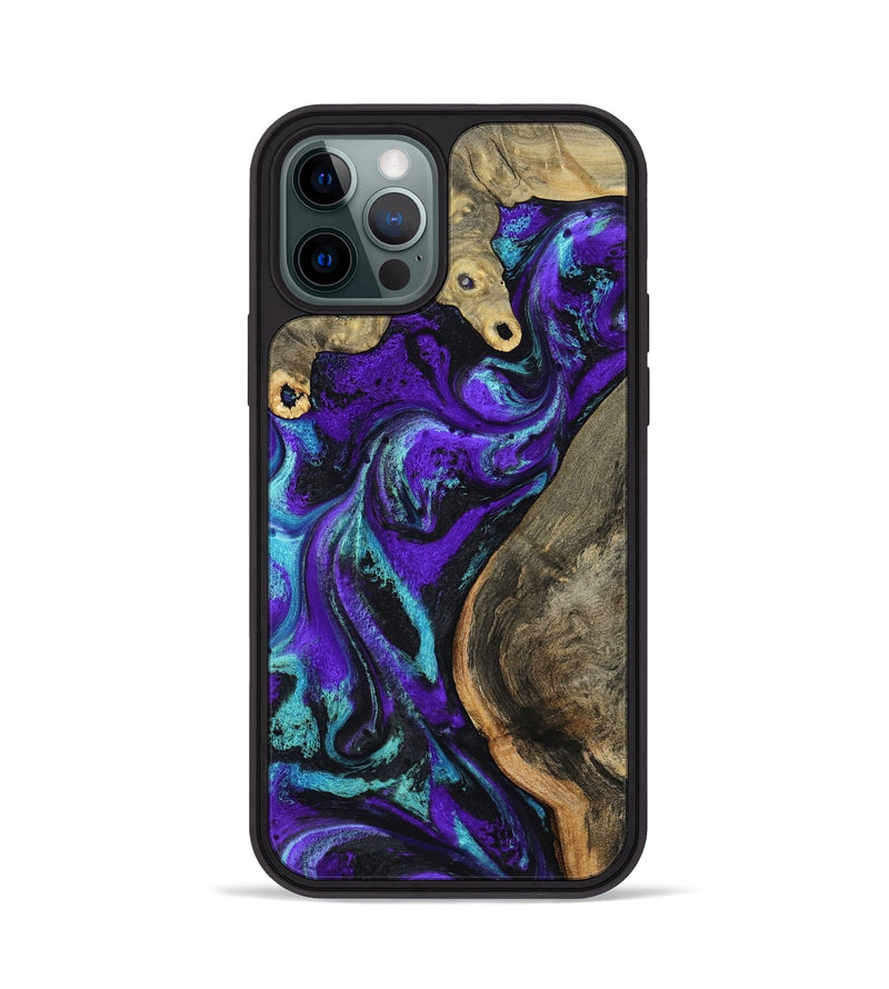 iPhone 12 Pro Wood Phone Case - Lu (Purple, 799203)